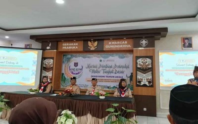 Guru MIN 11 Gunungkidul Ikuti Kursus Mahir Dasar Calon Pembina Pramuka